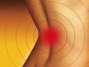 The pain of the lower rear ostehodrosis