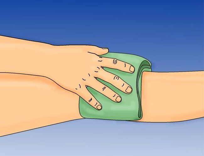 Knee compression for arthrosis